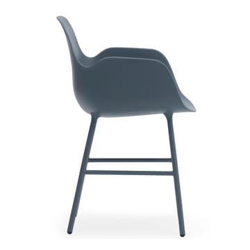 Form armchair metal legs - Blue - Normann Copenhagen