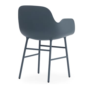 Form armchair metal legs - Blue - Normann Copenhagen