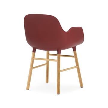 Form armchair - Red, oak legs - Normann Copenhagen