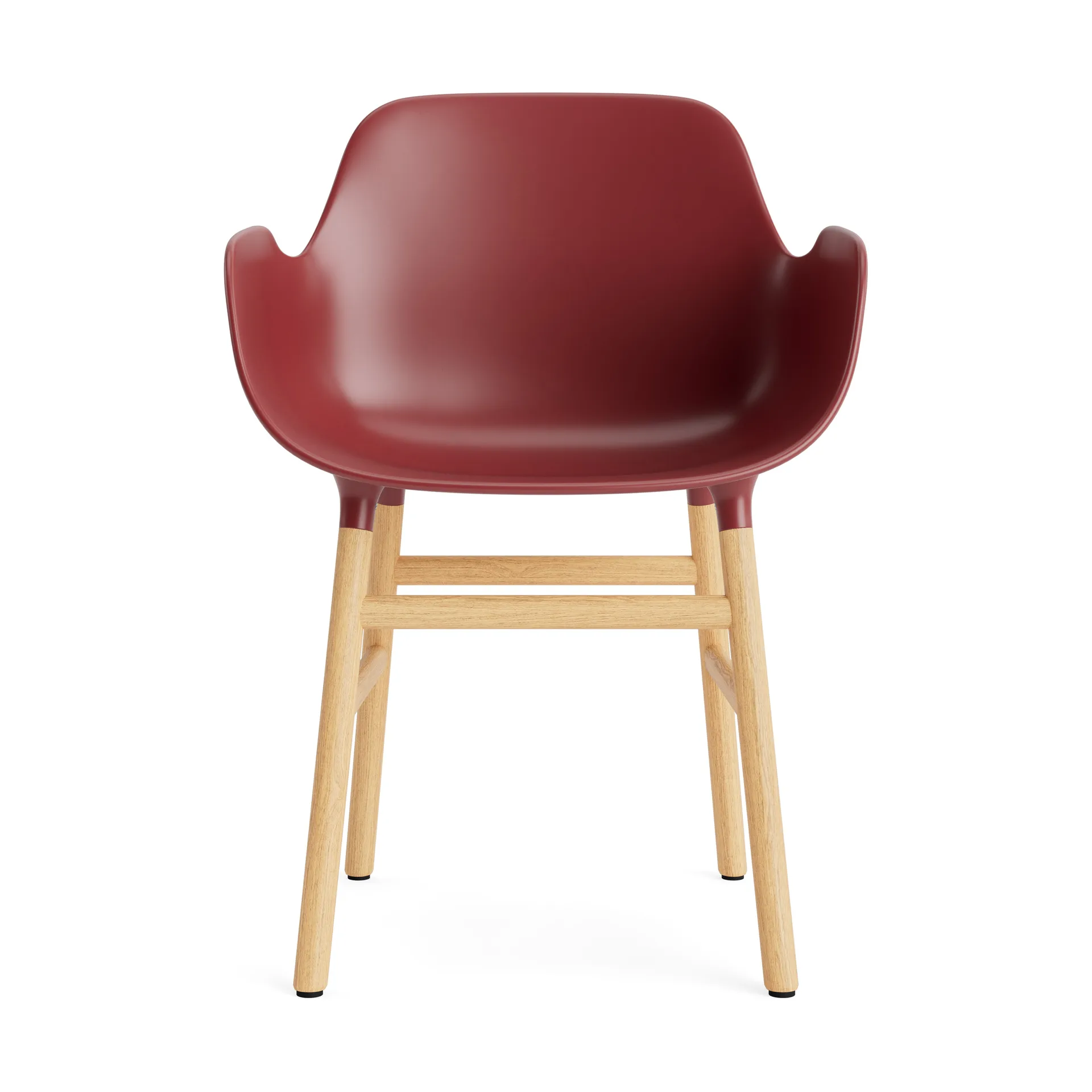 Form armchair, Red, oak legs Normann Copenhagen