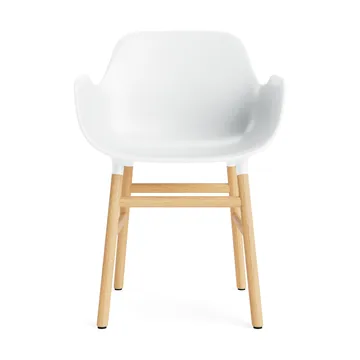 Form armchair - White, oak legs - Normann Copenhagen