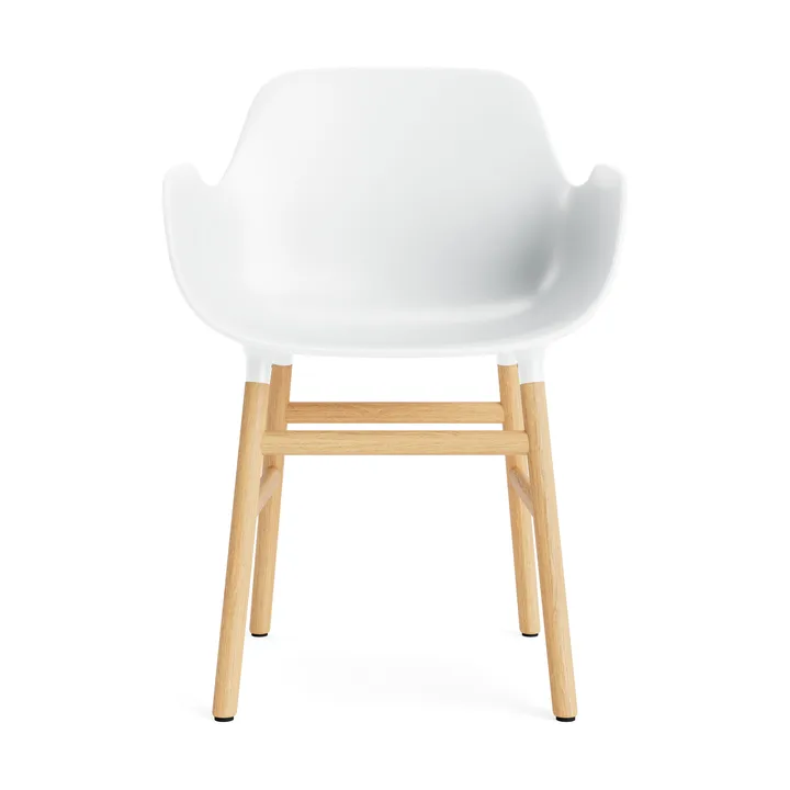 Form armchair - White, oak legs - Normann Copenhagen