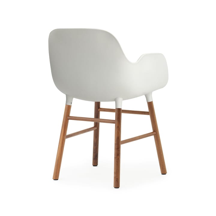 Form armchair - White, walnut legs - Normann Copenhagen