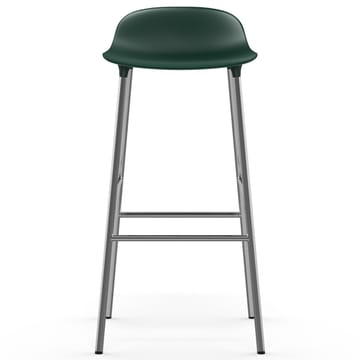 Form bar stool chrome leg 75 cm - green - Normann Copenhagen