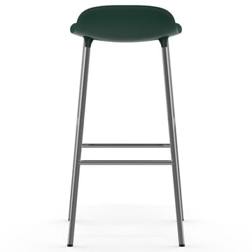 Form bar stool chrome leg 75 cm - green - Normann Copenhagen