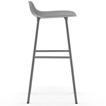 Form bar stool chrome leg 75 cm - grey - Normann Copenhagen