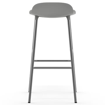 Form bar stool chrome leg 75 cm - grey - Normann Copenhagen