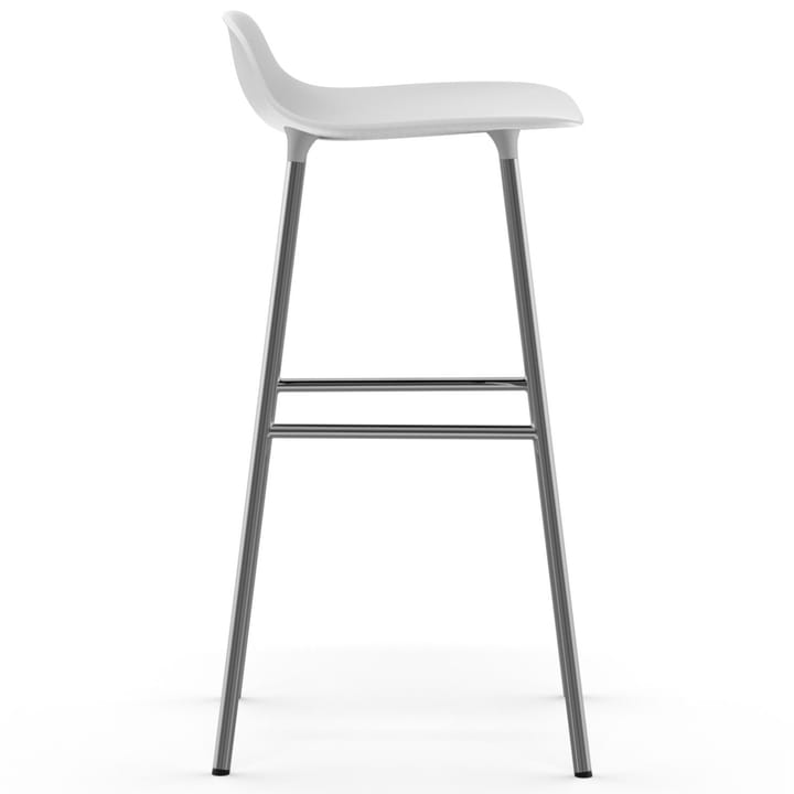 Form bar stool chrome leg 75 cm - white - Normann Copenhagen