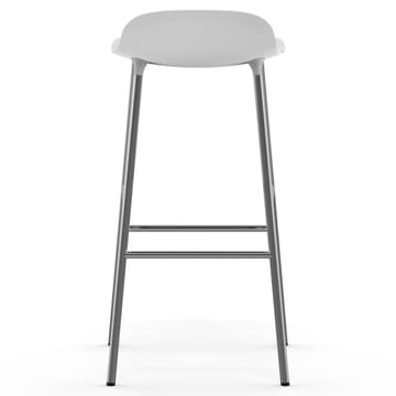 Form bar stool chrome leg 75 cm - white - Normann Copenhagen