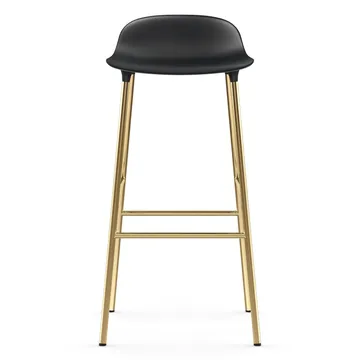 Form barstool bronze leg 75 cm - Black - Normann Copenhagen