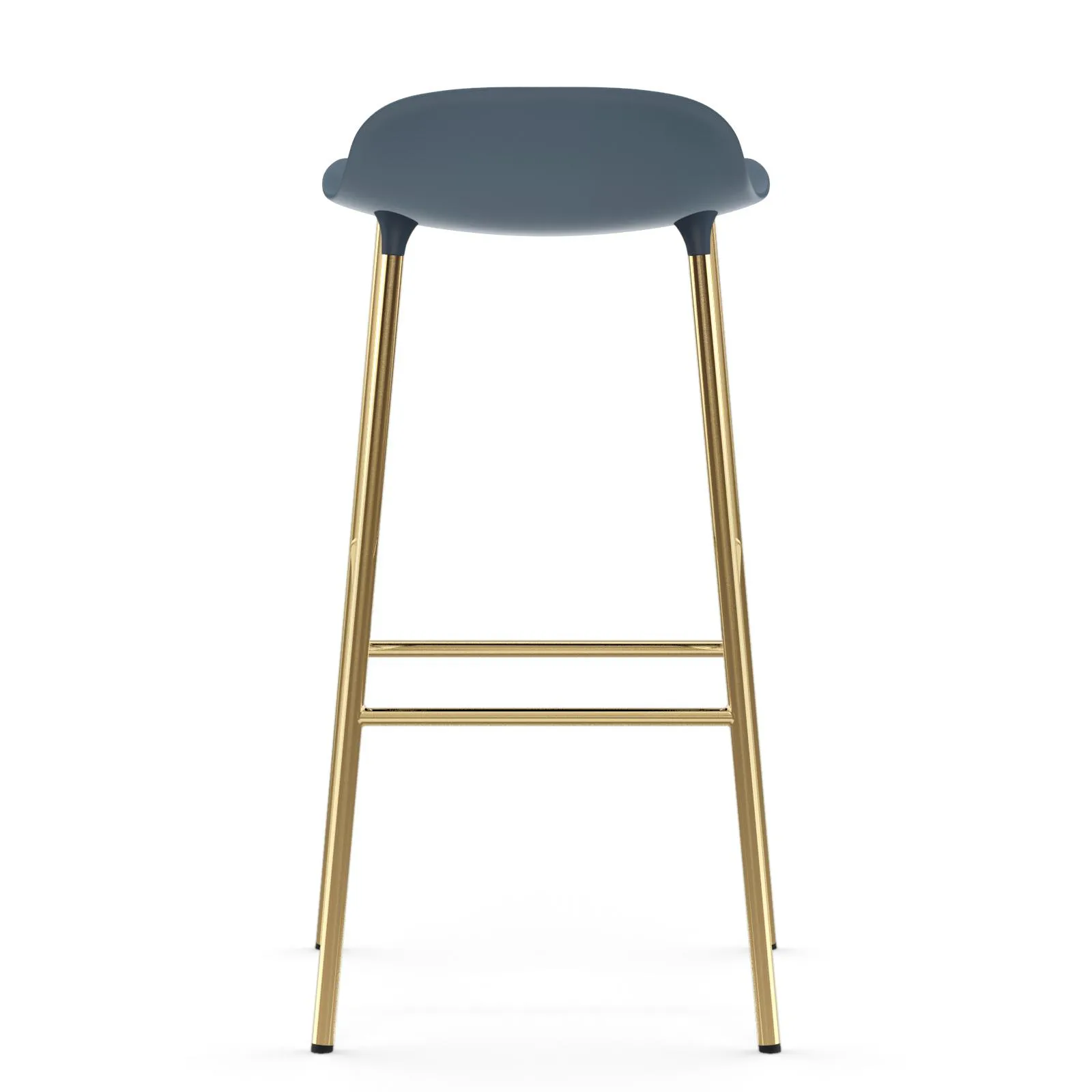 Form barstool bronze leg 75 cm, Blue Normann Copenhagen