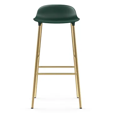 Form barstool bronze leg 75 cm - Green - Normann Copenhagen