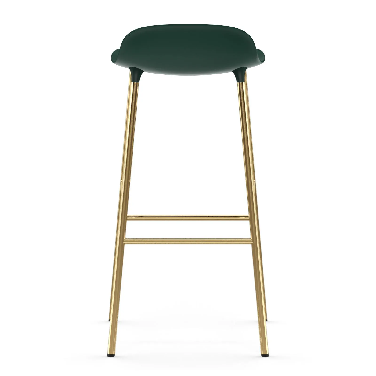 Form barstool bronze leg 75 cm, Green Normann Copenhagen