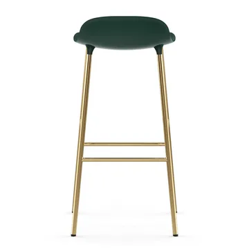 Form barstool bronze leg 75 cm - Green - Normann Copenhagen