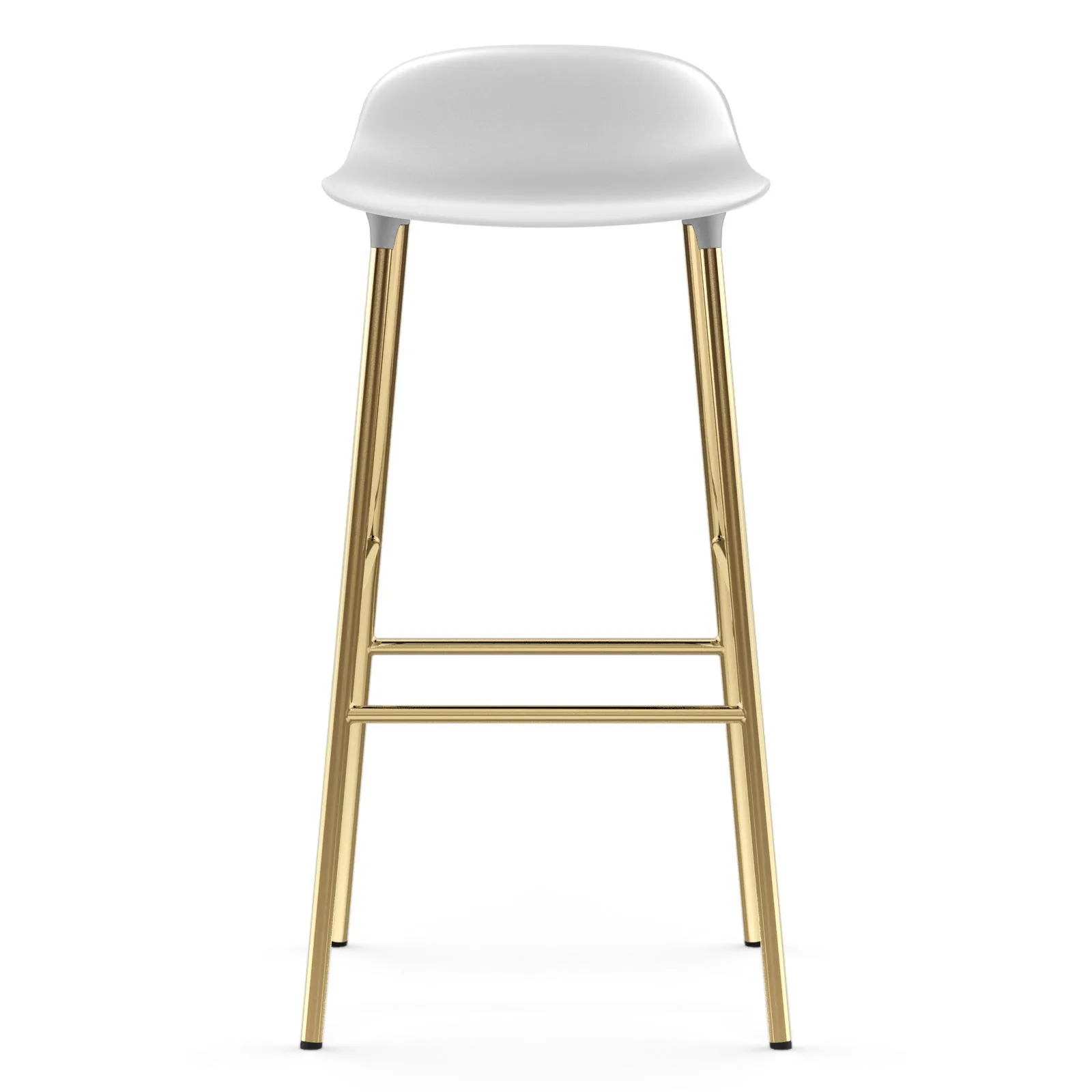 Form barstool bronze leg 75 cm, White Normann Copenhagen