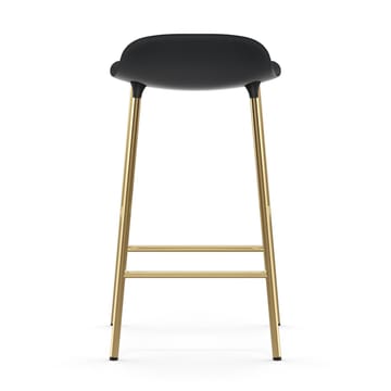 Form barstool bronze legs 65 cm - Black - Normann Copenhagen