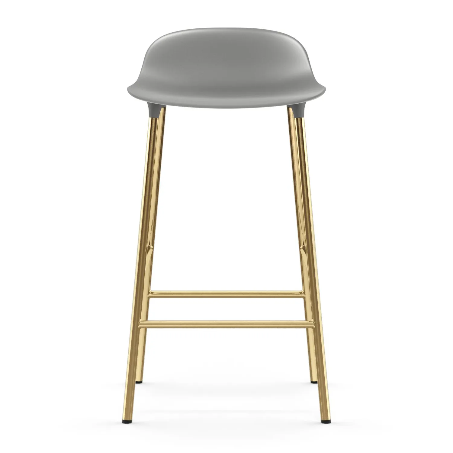 Form barstool bronze legs 65 cm, Grey Normann Copenhagen