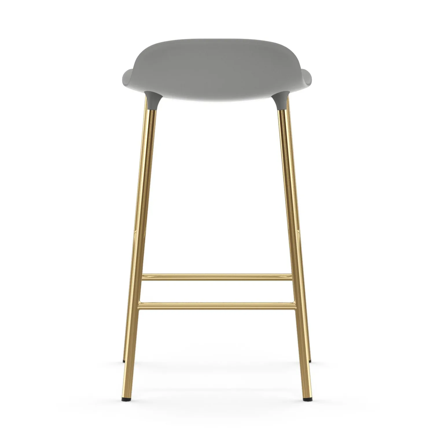 Form barstool bronze legs 65 cm, Grey Normann Copenhagen