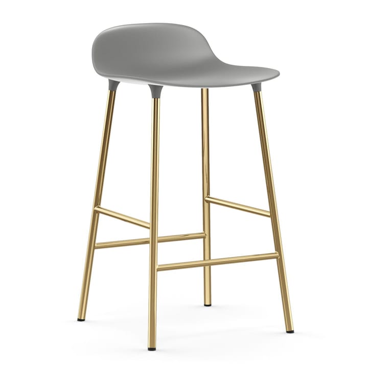 Form barstool bronze legs 75 cm - Grey - Normann Copenhagen