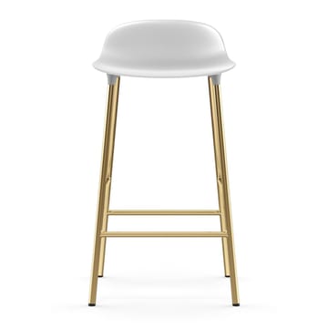 Form barstool bronze legs 75 cm - White - Normann Copenhagen