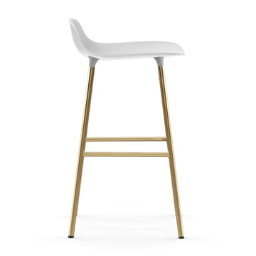 Form barstool bronze legs 75 cm - White - Normann Copenhagen