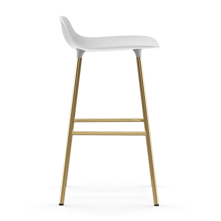 Form barstool bronze legs 75 cm - White - Normann Copenhagen