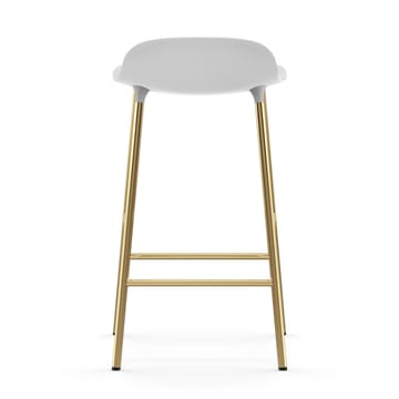 Form barstool bronze legs 75 cm - White - Normann Copenhagen