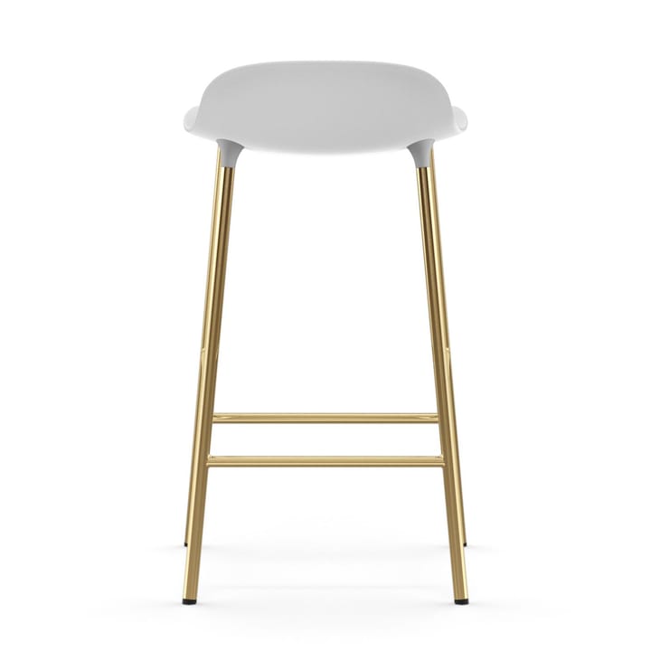 Form barstool bronze legs 75 cm - White - Normann Copenhagen