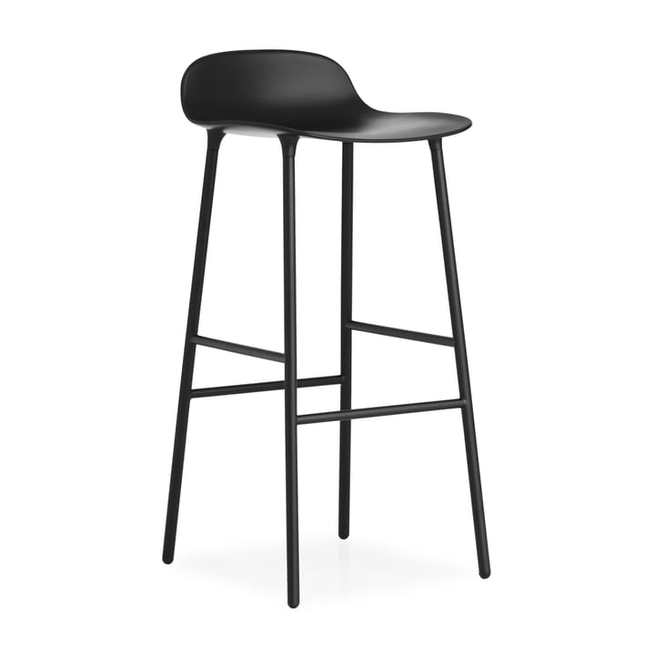 Form barstool metal legs 75 cm - Black - Normann Copenhagen