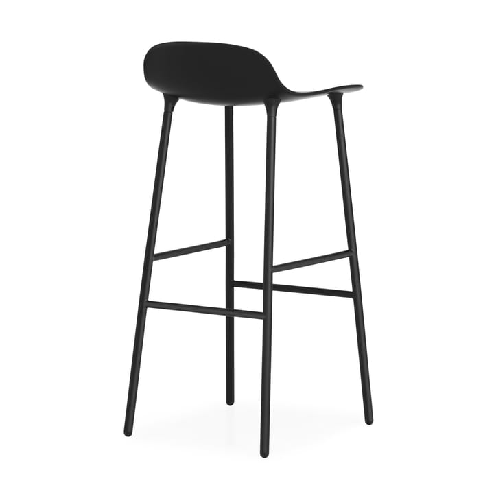 Form barstool metal legs 75 cm - Black - Normann Copenhagen