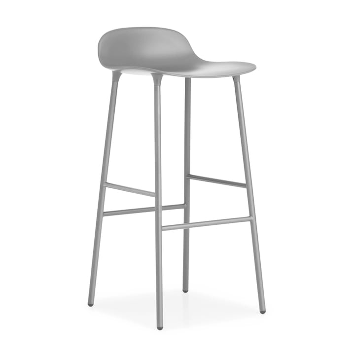 Form barstool metal legs 75 cm - Grey - Normann Copenhagen