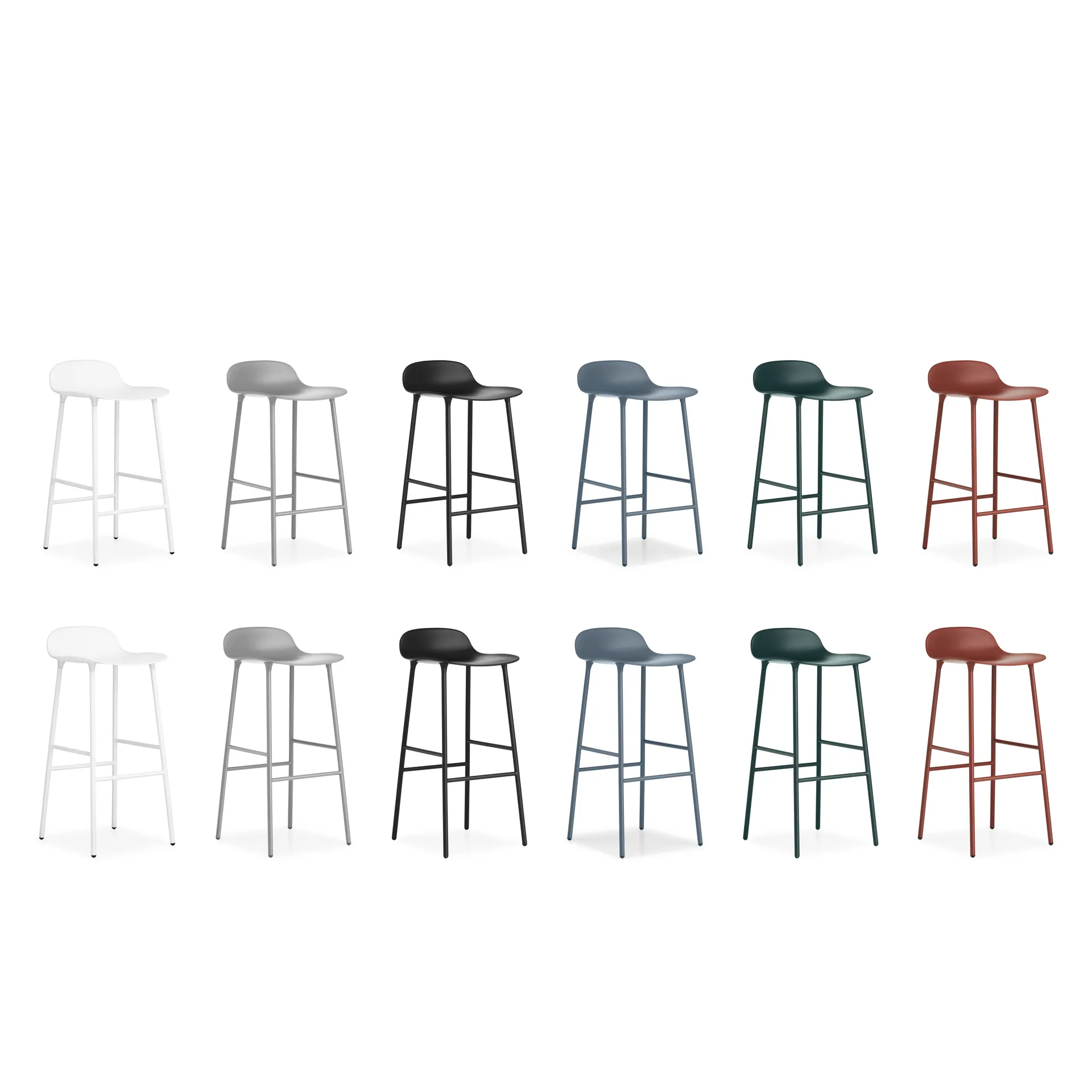 Form barstool metal legs, Blue Normann Copenhagen