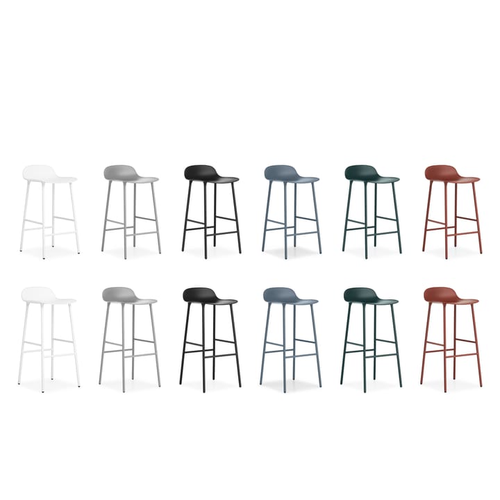 Form barstool metal legs - Blue - Normann Copenhagen