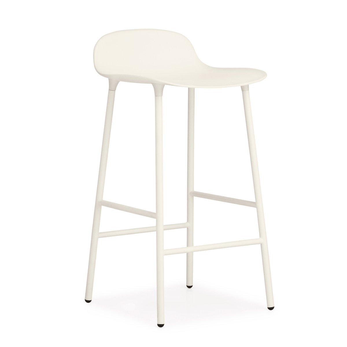Normann Copenhagen Form barstool metal legs White | Scandinavian Design | Bar stools | White