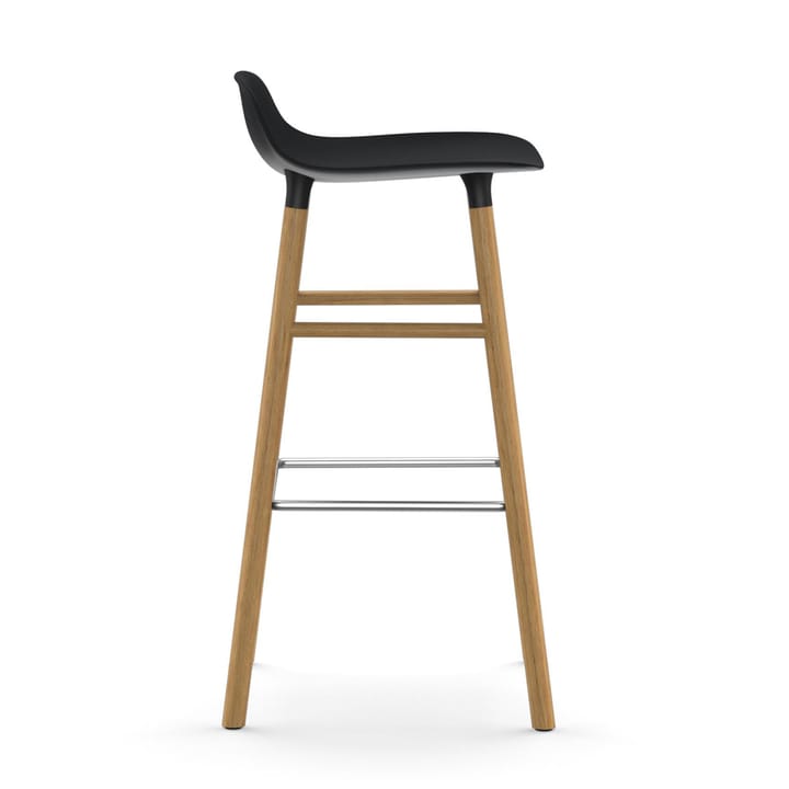 Form barstool oak legs 75 cm - Black - Normann Copenhagen