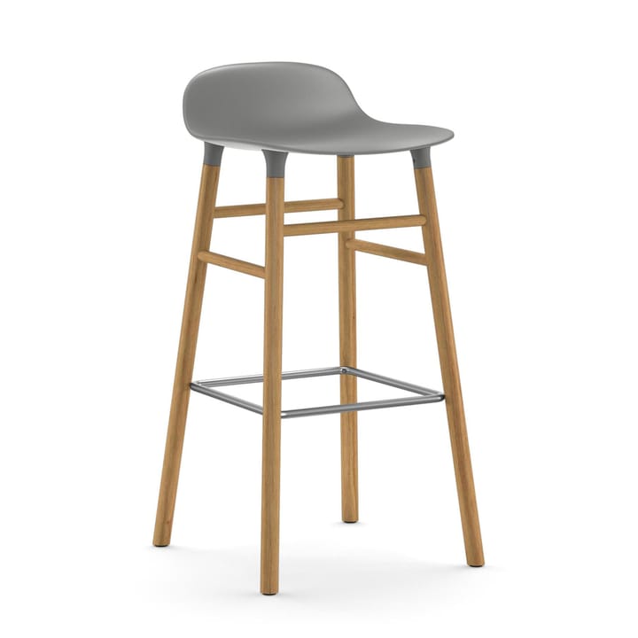 Form barstool oak legs 75 cm - Grey - Normann Copenhagen