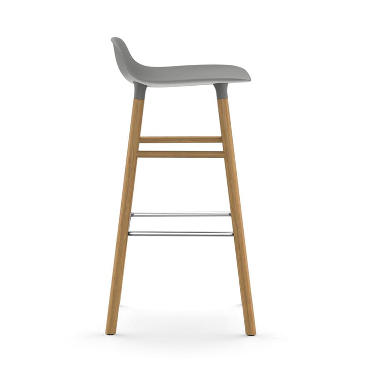 Form barstool oak legs 75 cm - Grey - Normann Copenhagen