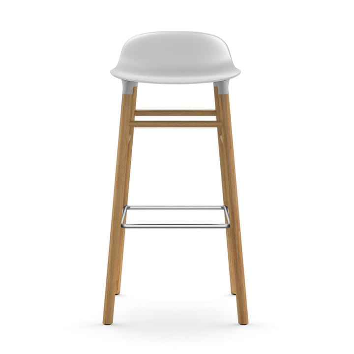 Form barstool oak legs 75 cm - White - Normann Copenhagen