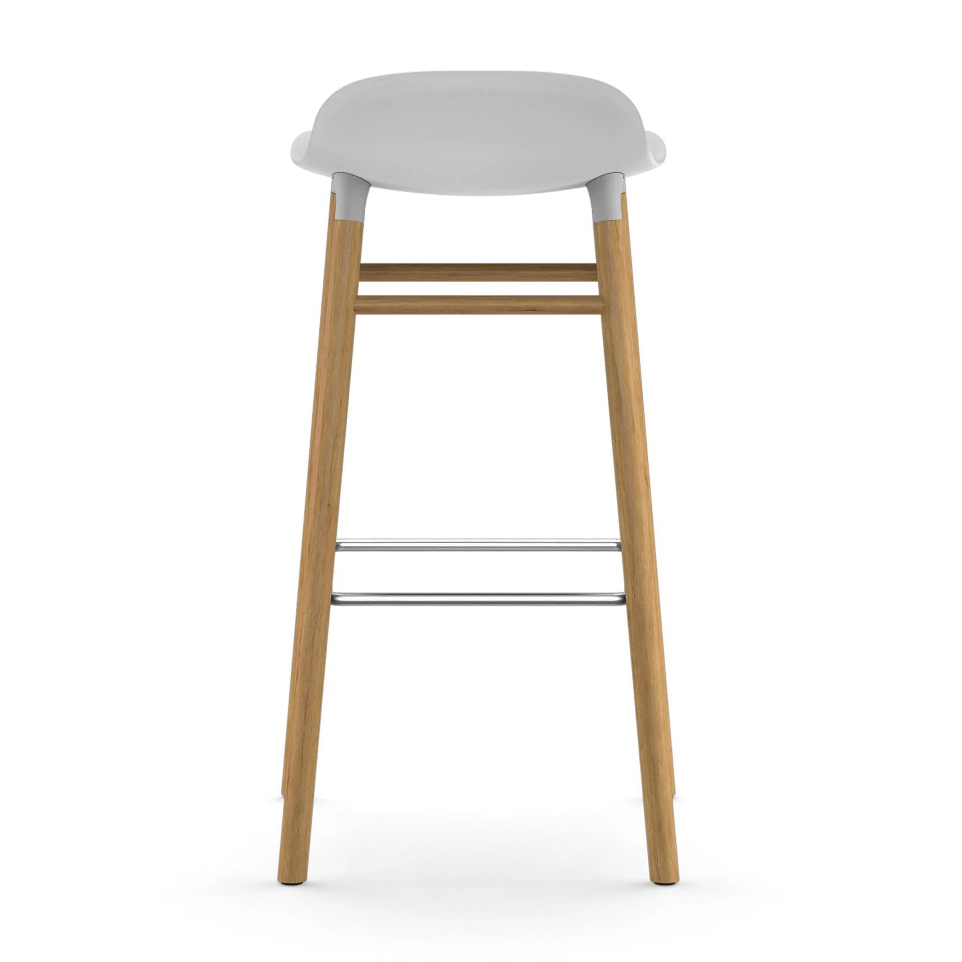 Form barstool oak legs 75 cm, White Normann Copenhagen