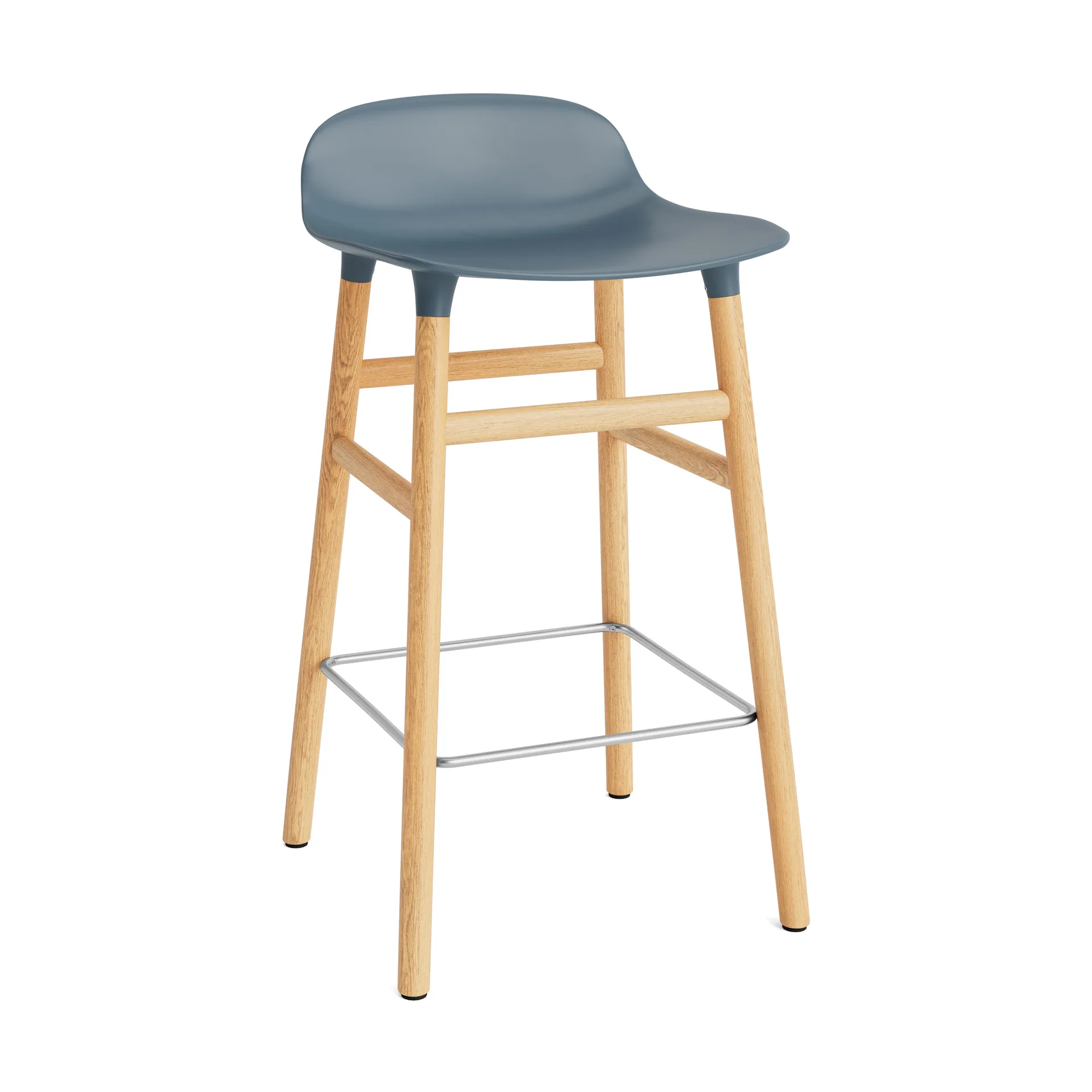 Form barstool oak legs, Blue Normann Copenhagen