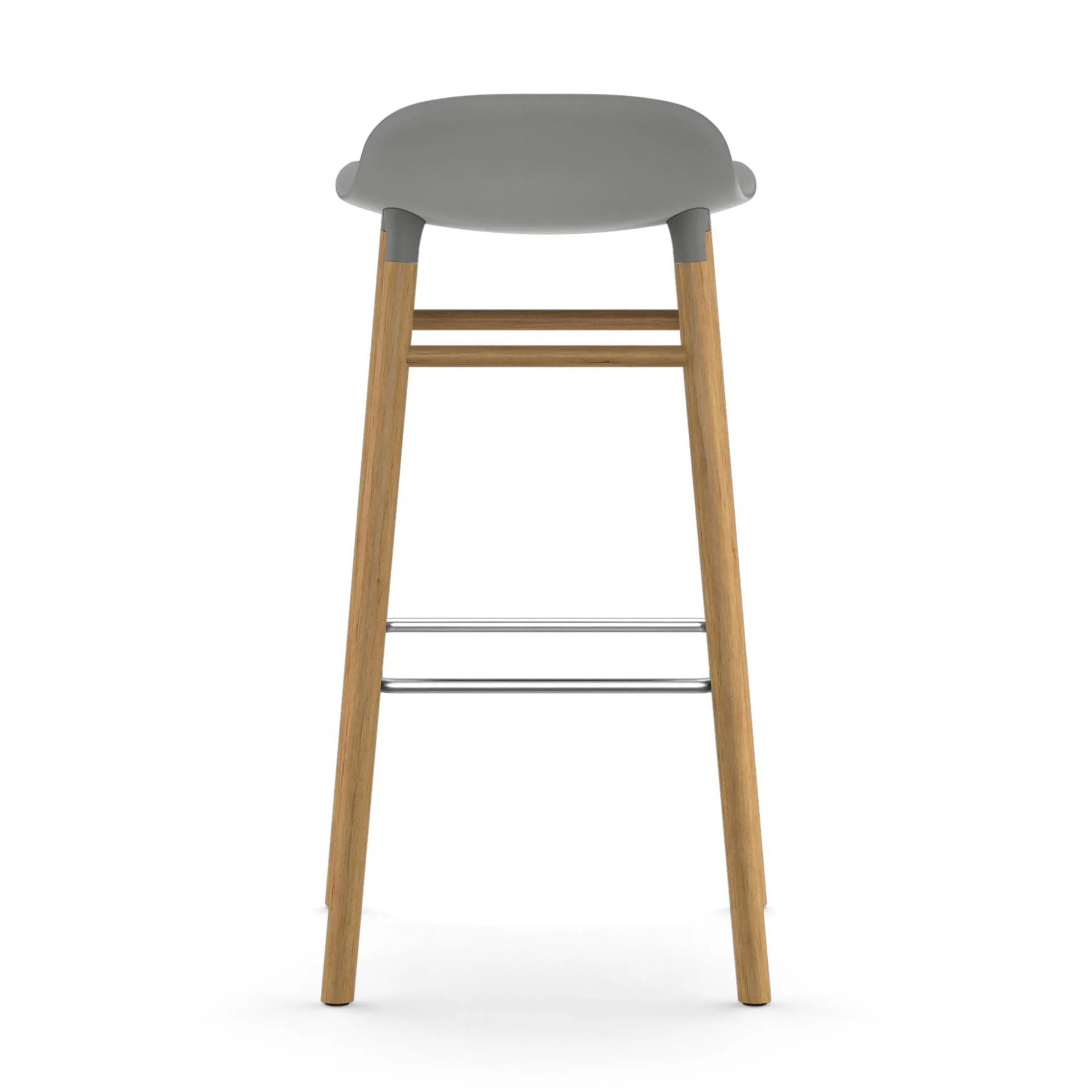 Form barstool oak legs, Grey Normann Copenhagen