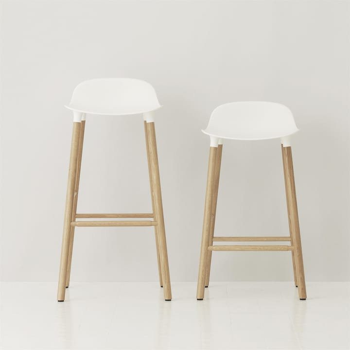 Form barstool oak legs - White - Normann Copenhagen