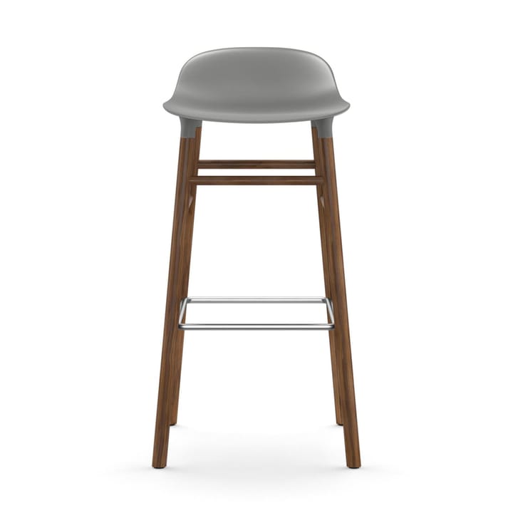 Form barstool walnut legs 75 cm - Grey - Normann Copenhagen