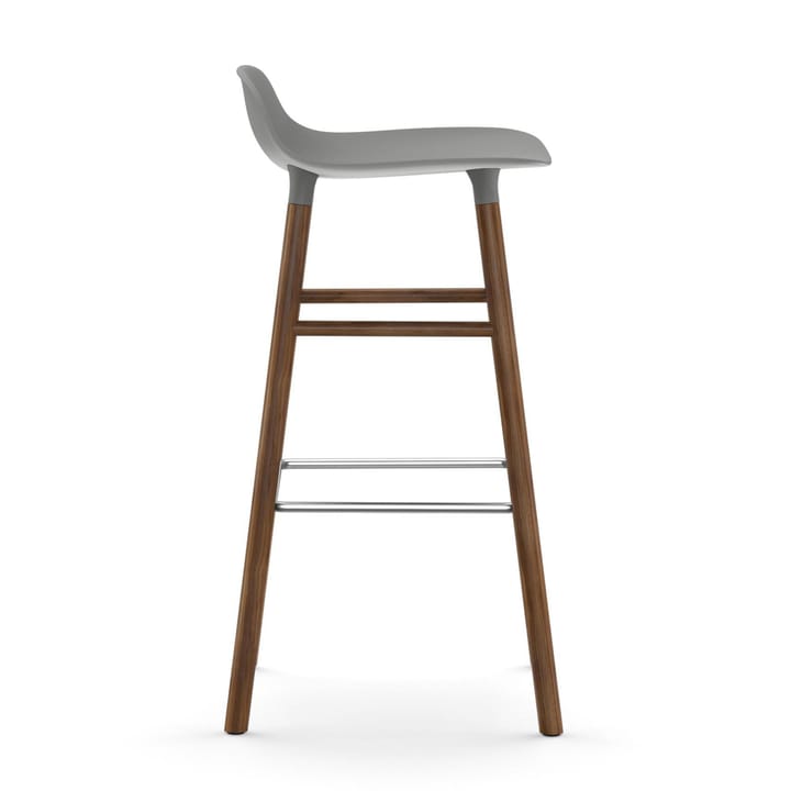 Form barstool walnut legs 75 cm - Grey - Normann Copenhagen