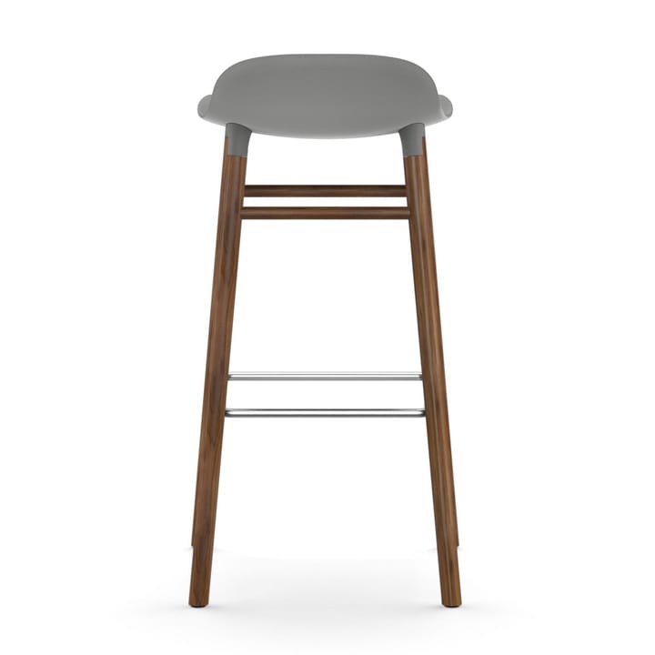 Form barstool walnut legs 75 cm - Grey - Normann Copenhagen