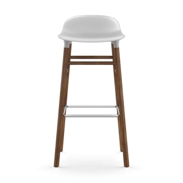 Form barstool walnut legs 75 cm - White - Normann Copenhagen