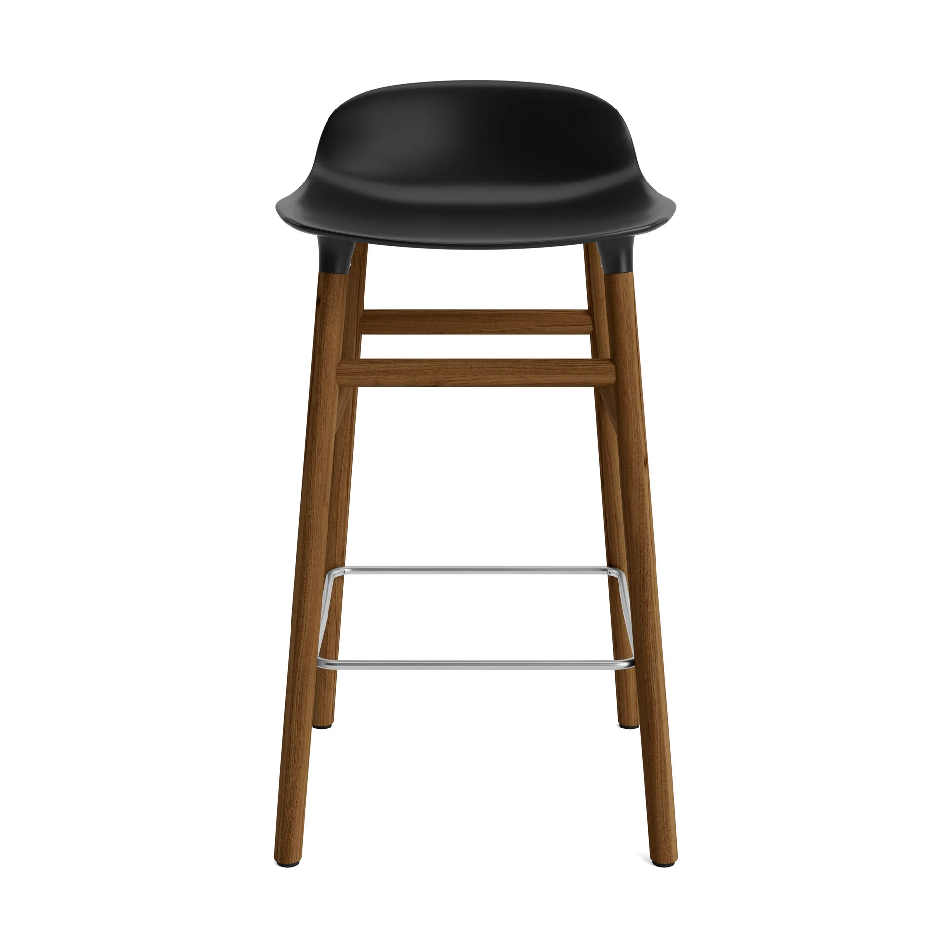 Form barstool walnut legs, Black Normann Copenhagen