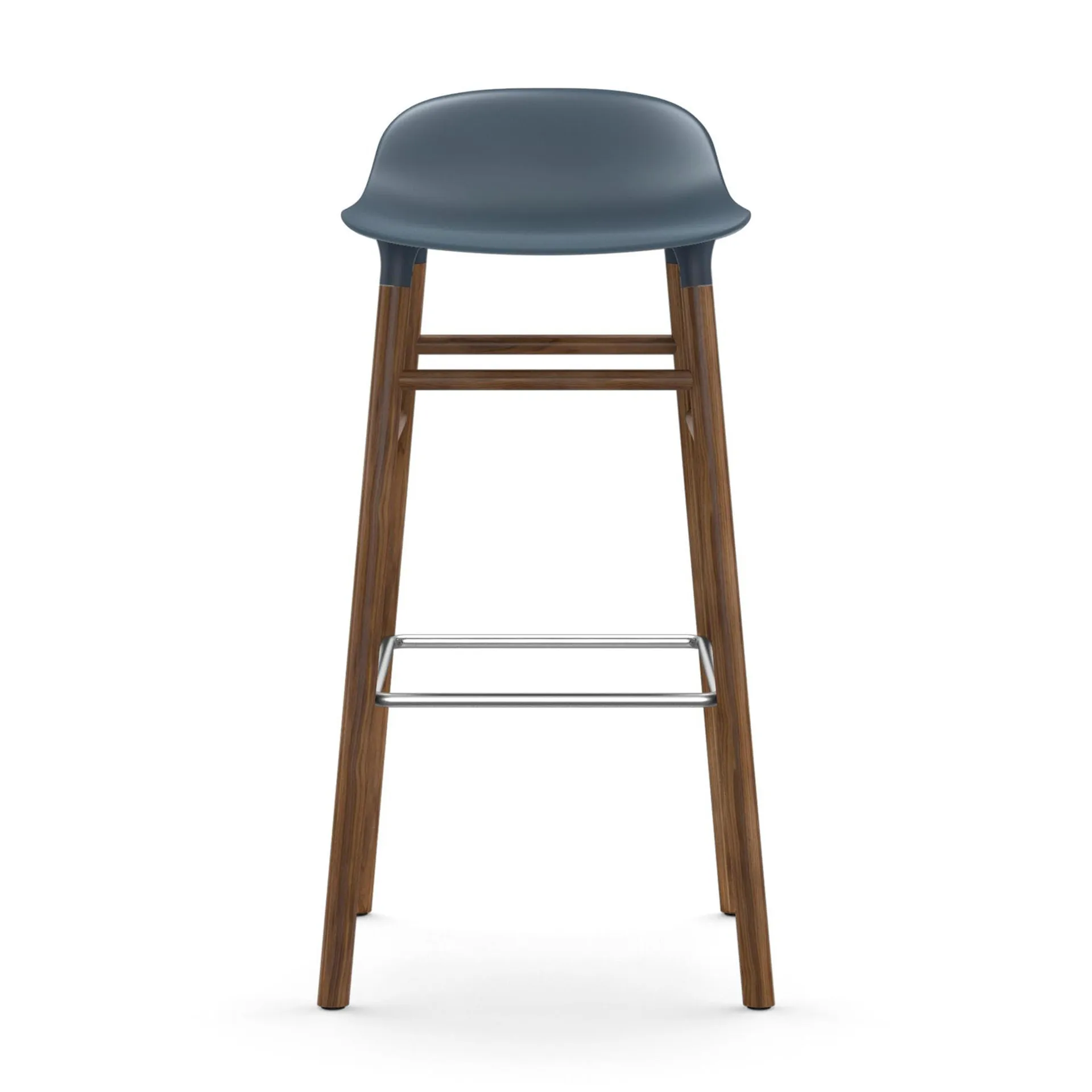 Form barstool walnut legs, Blue Normann Copenhagen