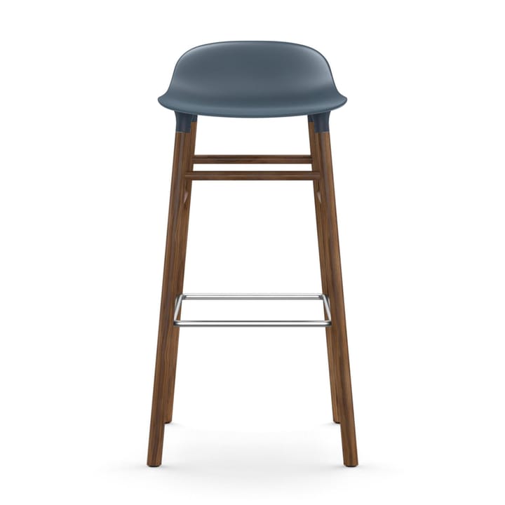 Form barstool walnut legs - Blue - Normann Copenhagen