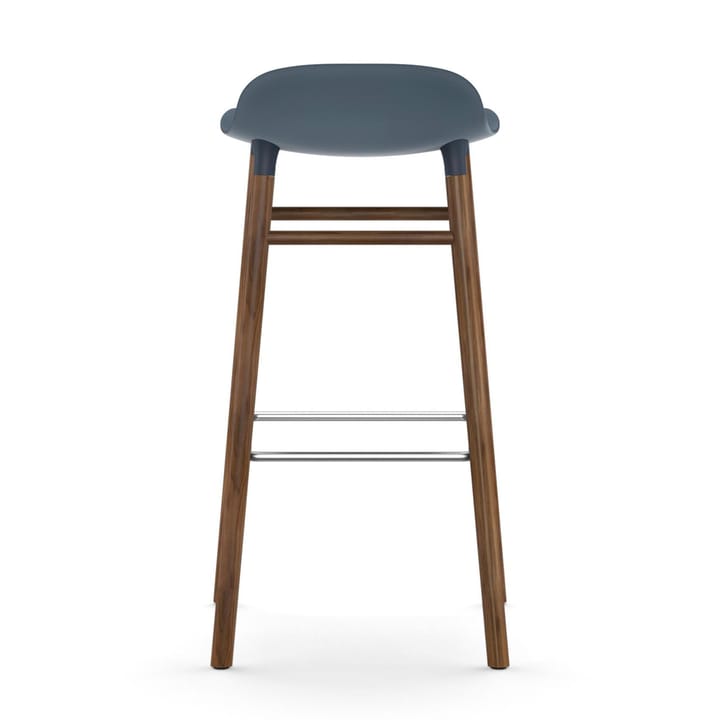 Form barstool walnut legs - Blue - Normann Copenhagen